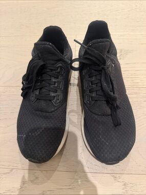 adidas Women's Black Knit Lace-Up Sneakers
